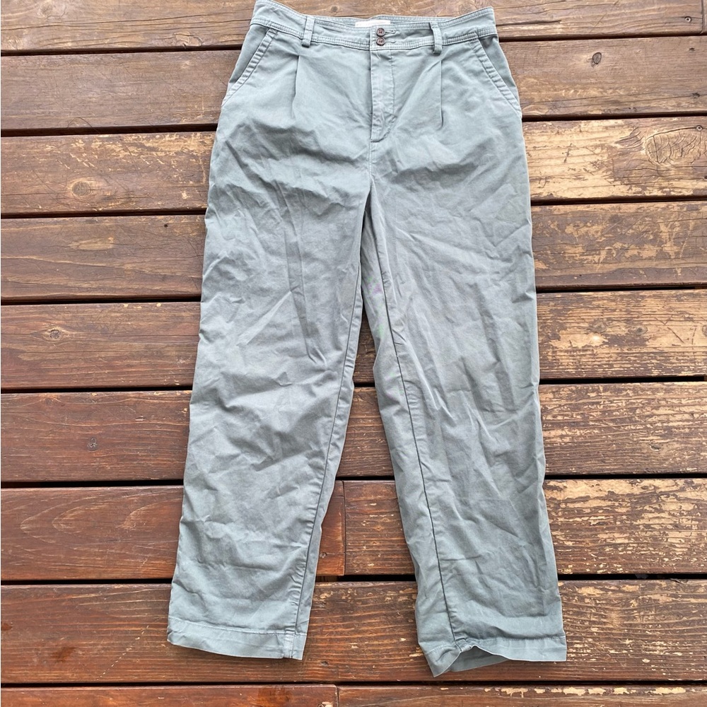 Everlane green khaki chino high rise pants